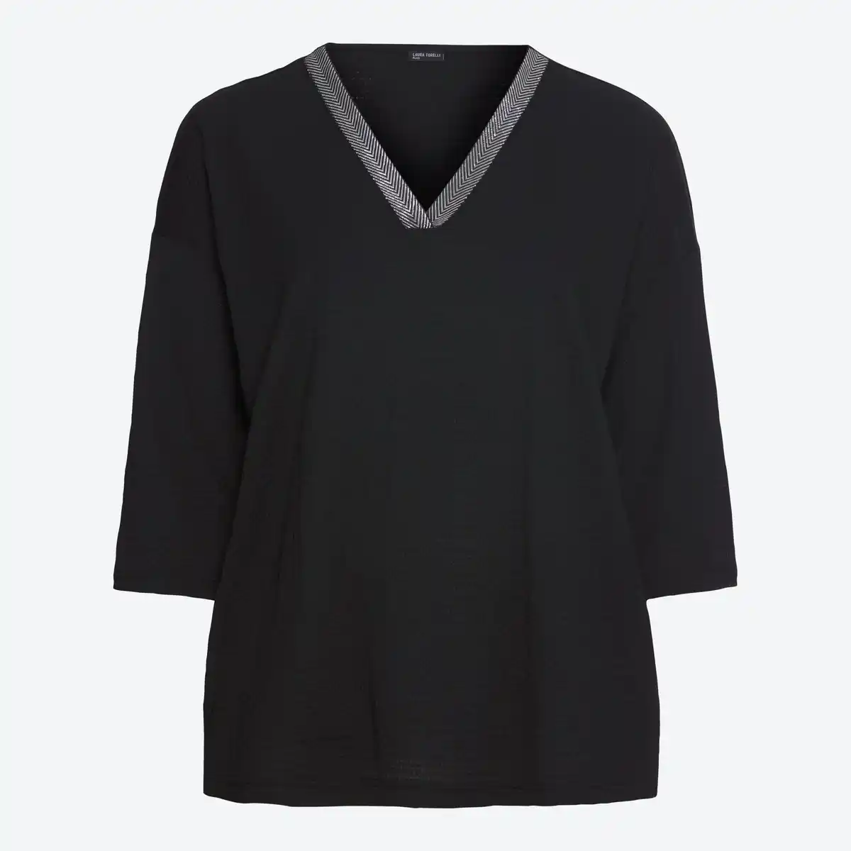 Bild 3 von Damen-Langarmshirt mit V-Ausschnitt, große Größen