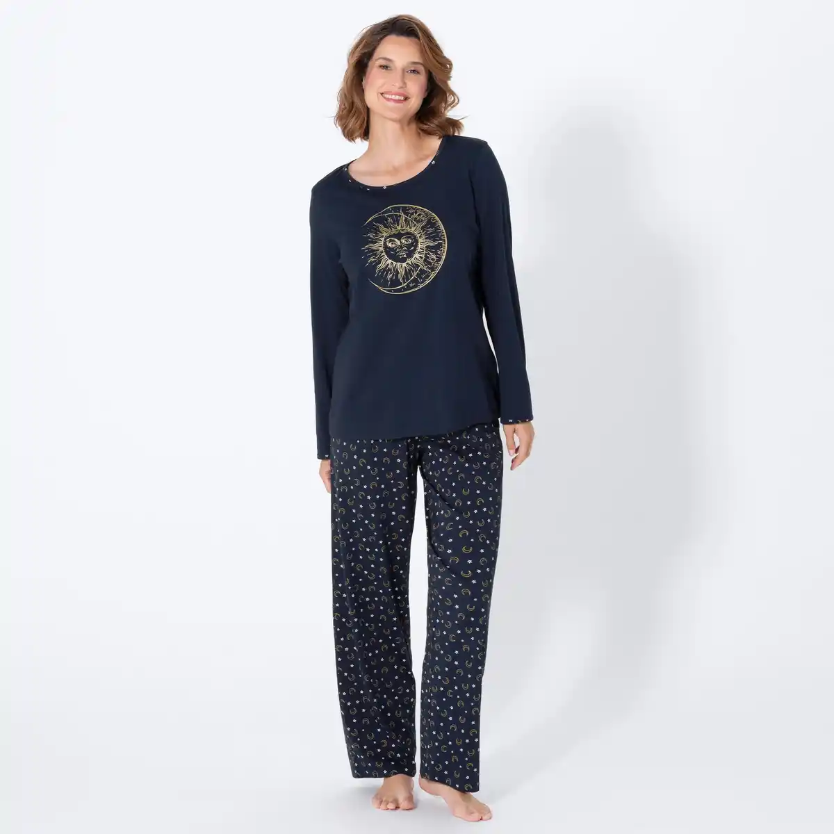 Bild 1 von Damen-Schlafanzug Sonnen-Motiv, 2-teilig