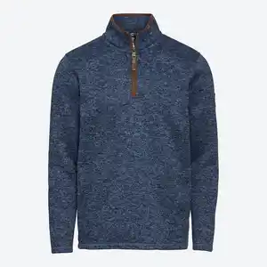 Herren-Fleece-Troyer mit Stehkragen