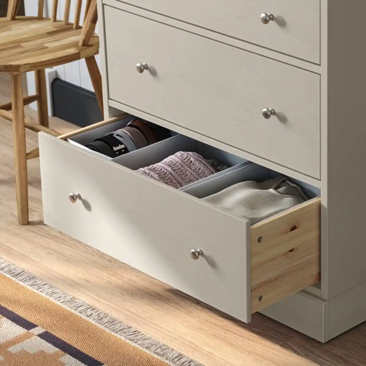 Bild 4 von HAVSTA Kommode mit 3 Schubladen, graubeige, 81x47x89 cm