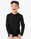 Bild 1 von 2er-Pack Basic-Kinder-Shirts, Baumwolle/Elasthan schwarz