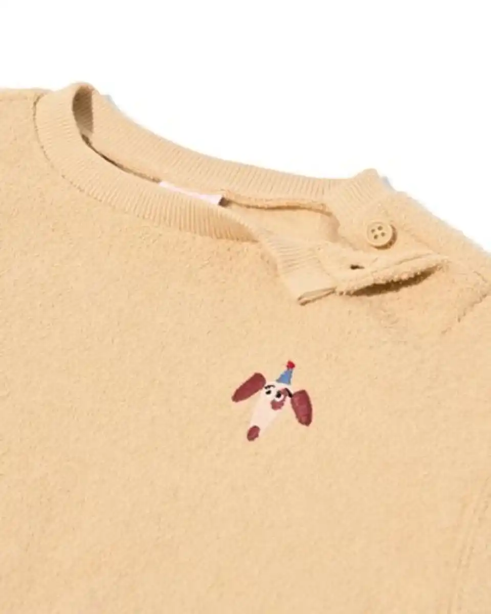 Bild 4 von Babypullover mit Hund sandfarben