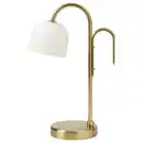 Bild 1 von TVÅMASTAD LED-Leuchte tragbar, batteriebetrieben Messing/opalweiß Glas