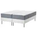 Bild 1 von ESPEVÄR/VÅGSTRANDA Boxbett, weiß/fest/mittelfest hellblau, 180x200 cm