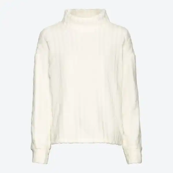 Bild 3 von Damen-Homewear-Oberteil mit Zopfstrickmuster