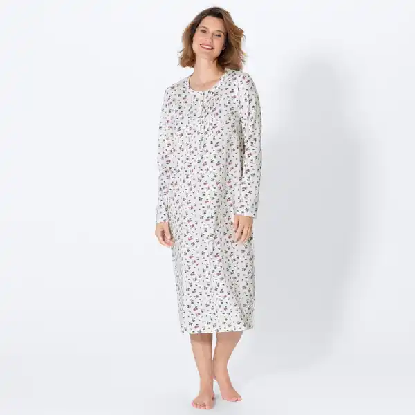 Bild 1 von Damen-Nachthemd mit Allover-Print