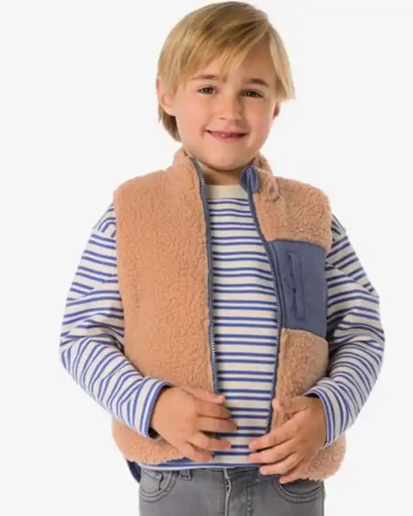 Bild 1 von Kinder-Wendeweste aus Teddystoff blau