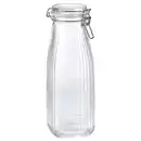Bild 1 von KÖSSEBÄR Dose mit Deckel flaschenförmig, Klarglas, 1 l