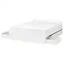 Bild 1 von VIHALS Bettgestell +4 Schubl/Mitba/Fedhzra, weiß/Luröy, 140x200 cm
