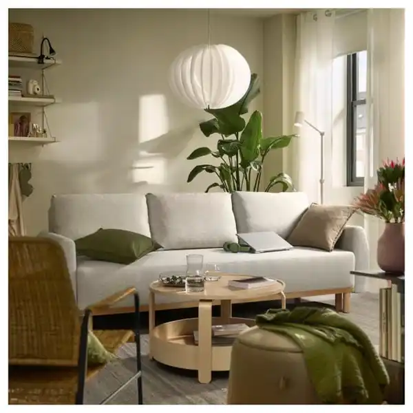 Bild 3 von GRUNNARP 3er-Bettsofa, Gunnared beige