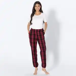 Damen-Flannelhose mit Karomuster
