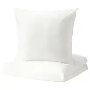 NATTJASMIN Bettwäsche-Set, 2-teilig, weiß, 140x200/80x80 cm
