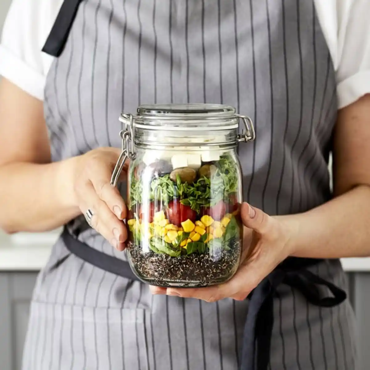 Bild 2 von KORKEN Dose mit Deckel, Klarglas, 1 l