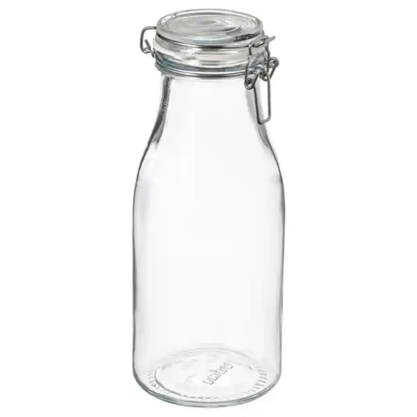 Bild 1 von KORKEN Dose mit Deckel flaschenförmig, Klarglas, 1 l