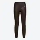 Bild 2 von Damen-PU-Leggings mit Ziernaht