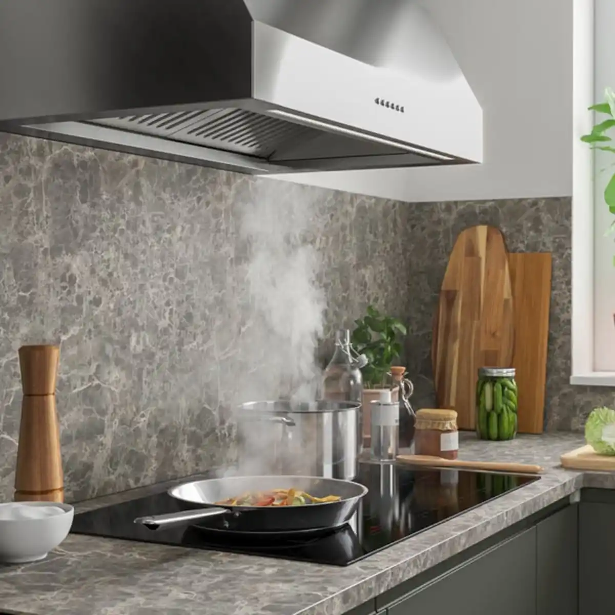 Bild 2 von ROGESTAD Induktionskochfeld, IKEA 500 schwarz, 78 cm