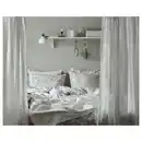 Bild 3 von VÅRBRÄCKA Bettwäsche-Set, 2-teilig, beige/weiß, 140x200/80x80 cm