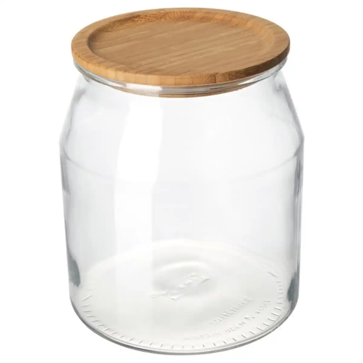 Bild 1 von IKEA 365+ Dose mit Deckel, Glas/Bambus, 3.3 l