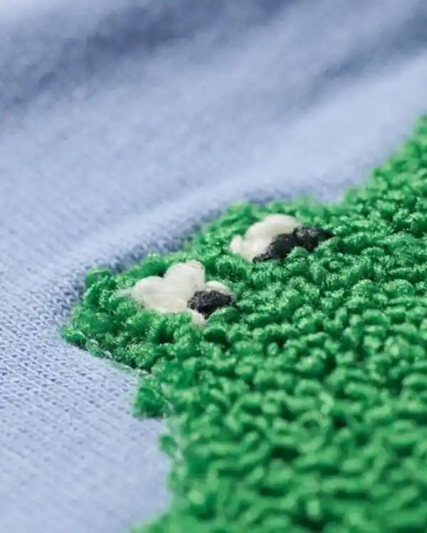 Bild 2 von Baby-Sweatshirt Krokodil blau