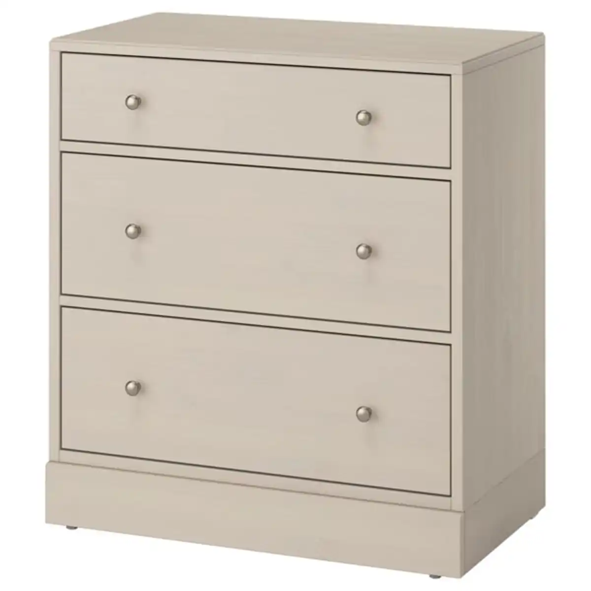 Bild 1 von HAVSTA Kommode mit 3 Schubladen, graubeige, 81x47x89 cm