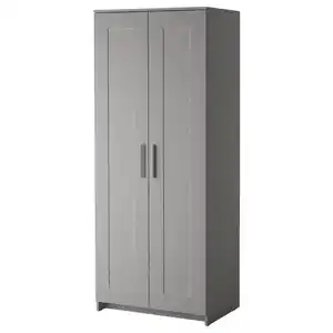 BRIMNES Kleiderschrank 2-türig, grau, 78x190 cm