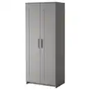 Bild 1 von BRIMNES Kleiderschrank 2-türig, grau, 78x190 cm