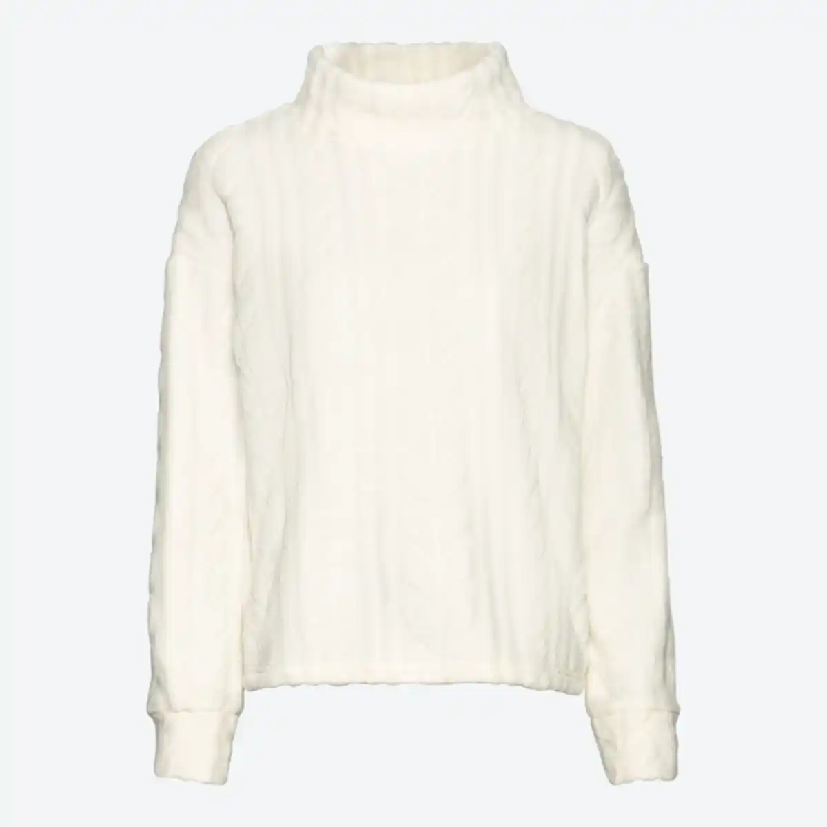 Bild 2 von Damen-Homewear-Oberteil mit Zopfstrickmuster