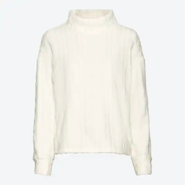 Bild 2 von Damen-Homewear-Oberteil mit Zopfstrickmuster