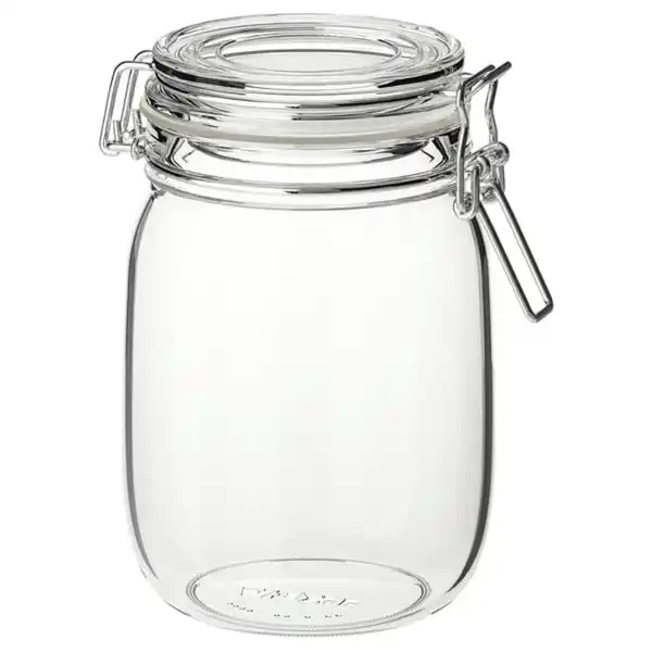 Bild 1 von KORKEN Dose mit Deckel, Klarglas, 1 l