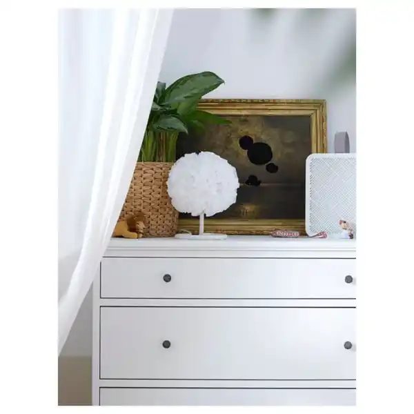 Bild 3 von VINDKAST Tischleuchte, weiß, 26 cm