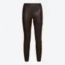 Bild 3 von Damen-PU-Leggings mit Ziernaht