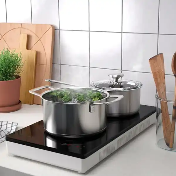 Bild 2 von TILLREDA Induktionskochfeld, tragbar, 2 Zonen weiß