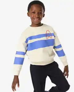 Kindersweater, gestreift ecru
