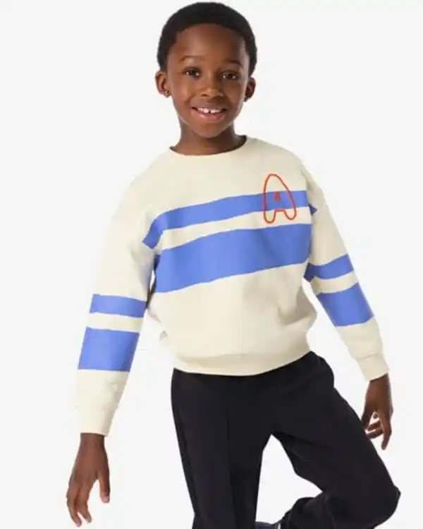 Bild 1 von Kindersweater, gestreift ecru
