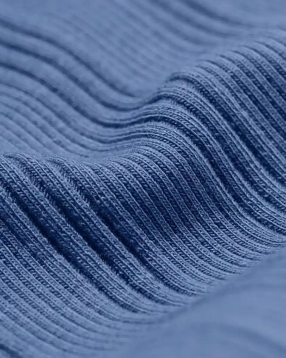 Bild 3 von Ausgestellte Kinderleggings mit Rippstruktur blau