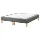 Bild 1 von ESPEVÄR Boxspring mit Beinen, dunkelgrau, 180x200 cm