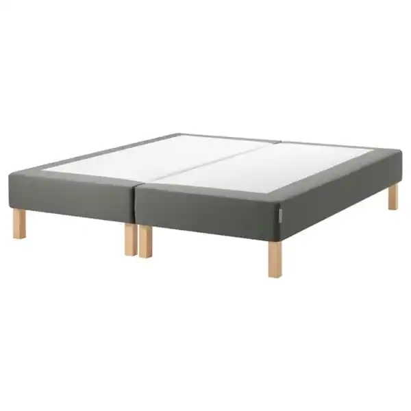 Bild 1 von ESPEVÄR Boxspring mit Beinen, dunkelgrau, 180x200 cm