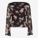 Bild 3 von Damen-Mesh-Shirt mit Trompetenärmeln