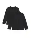Bild 2 von 2er-Pack Basic-Kinder-Shirts, Baumwolle/Elasthan schwarz