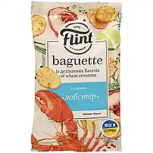 Snack aus Weizenbrot mit Hummergeschmack