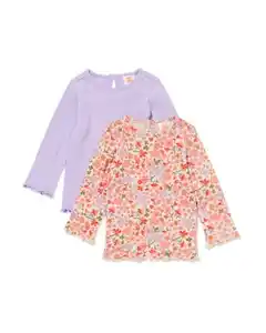 Babyshirts Ajour – 2 Stück bunt