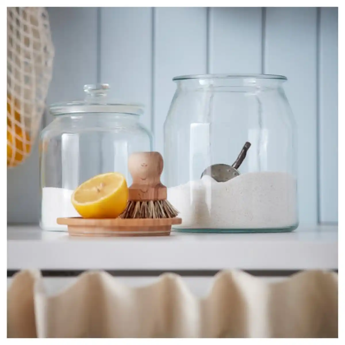 Bild 4 von IKEA 365+ Dose mit Deckel, Glas/Bambus, 3.3 l