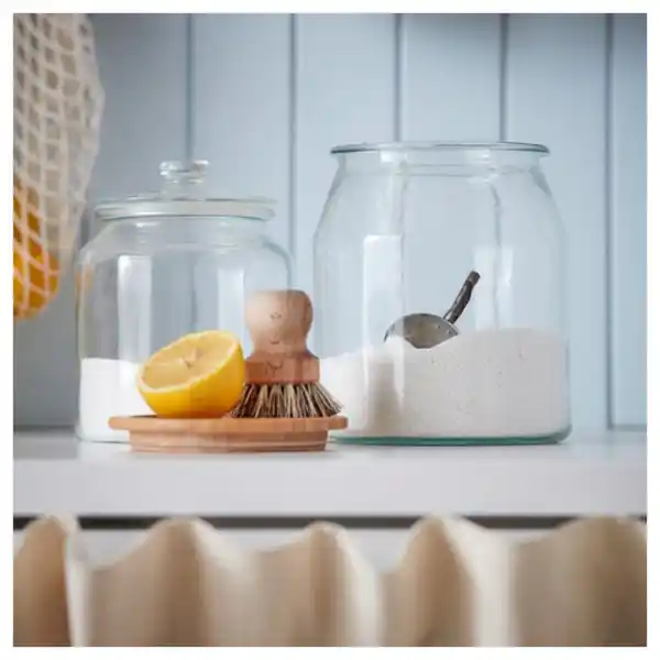 Bild 4 von IKEA 365+ Dose mit Deckel, Glas/Bambus, 3.3 l