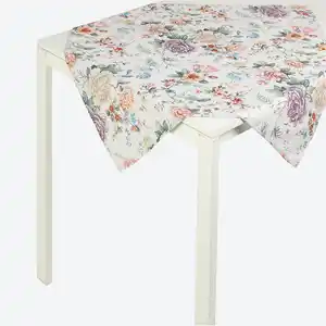 Mitteldecke im floralem Design, ca. 80x80cm