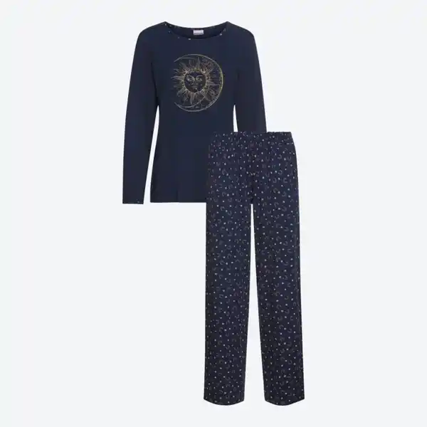 Bild 2 von Damen-Schlafanzug Sonnen-Motiv, 2-teilig