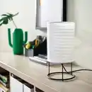 Bild 3 von STRANDAD Tischleuchte, weiß/schwarz, 29 cm