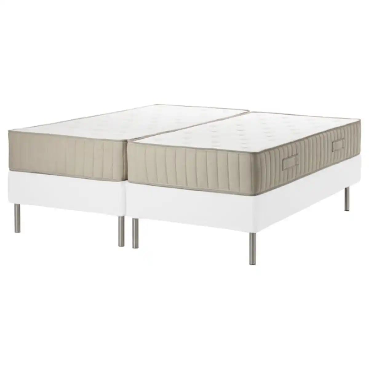 Bild 1 von ESPEVÄR/VATNESTRÖM Boxbett, weiß/fest/mittelfest natur, 160x200 cm