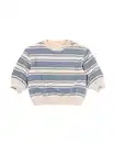 Bild 1 von Baby-Sweatshirt, Frottee, gestreift blau