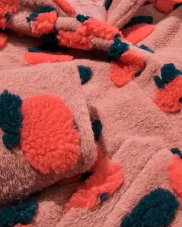 Bild 3 von Kinderjacke, Teddy, Äpfel altrosa