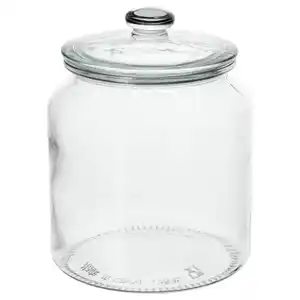 VARDAGEN Dose mit Deckel, Klarglas, 1.9 l